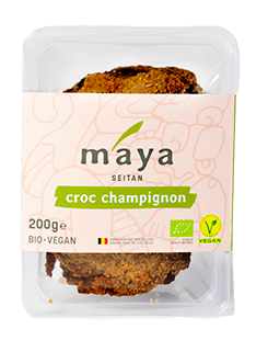 Maya Seitan croc champignon par 2 bio 200g